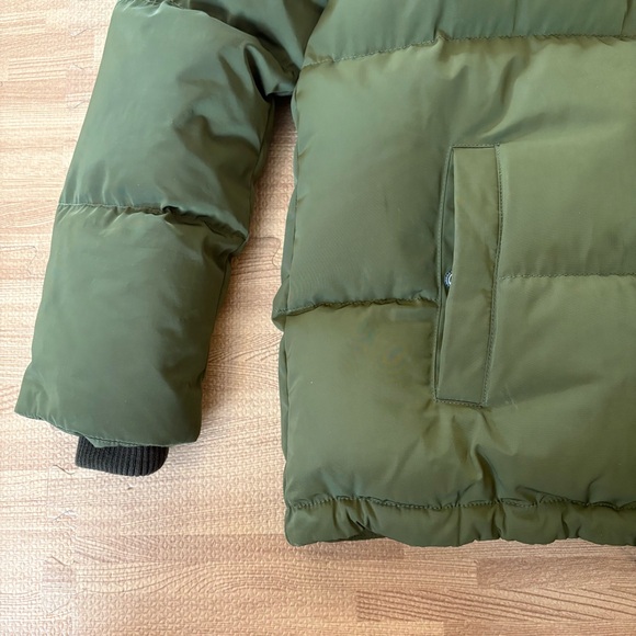 Madewell Olive Green Hooded Puffer Jacket Women’s XXS Winter Coat - Picture 7 of 16